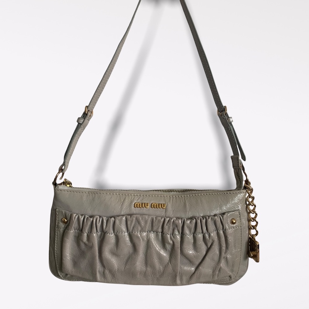 Vintage Miu Miu Bag Patent Leather Small Handbag